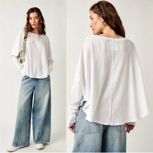 Free People Microphone top WHITE